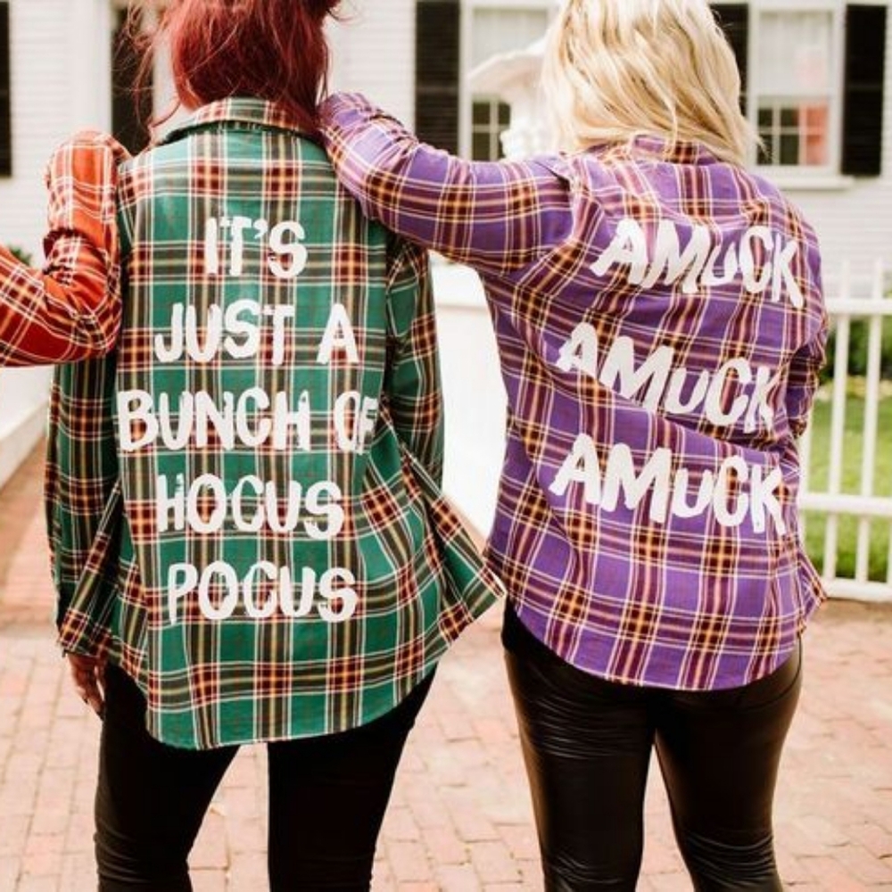 Hocus Pocus Flannel Shirt for Adults by Cakeworthy – Sarah Size XL